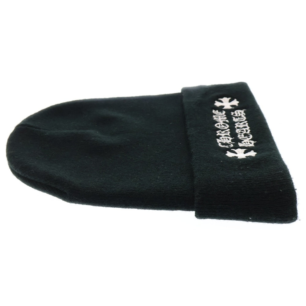 CHROME HEARTS(クロムハーツ) WOOL WATCH CAP ウールワッチキャップ ロゴ刺繍 アクリルビーニー ニットキャップ 帽子 ブラック