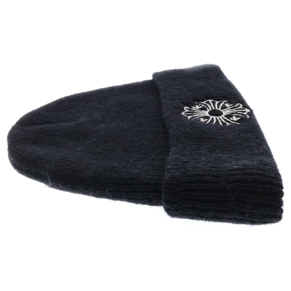 CHROME HEARTS(クロムハーツ) WOOL WATCH CAP ウールワッチキャップ CHプラス刺繍 アクリルビーニー ニットキャップ 帽子 ブラック