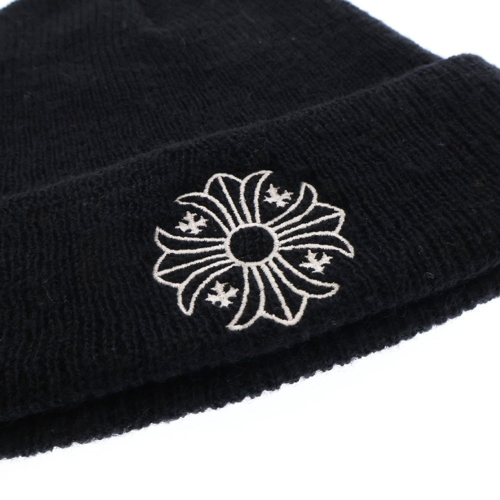 CHROME HEARTS(クロムハーツ) WOOL WATCH CAP ウールワッチキャップ CHプラス刺繍 アクリルビーニー ニットキャップ 帽子 ブラック