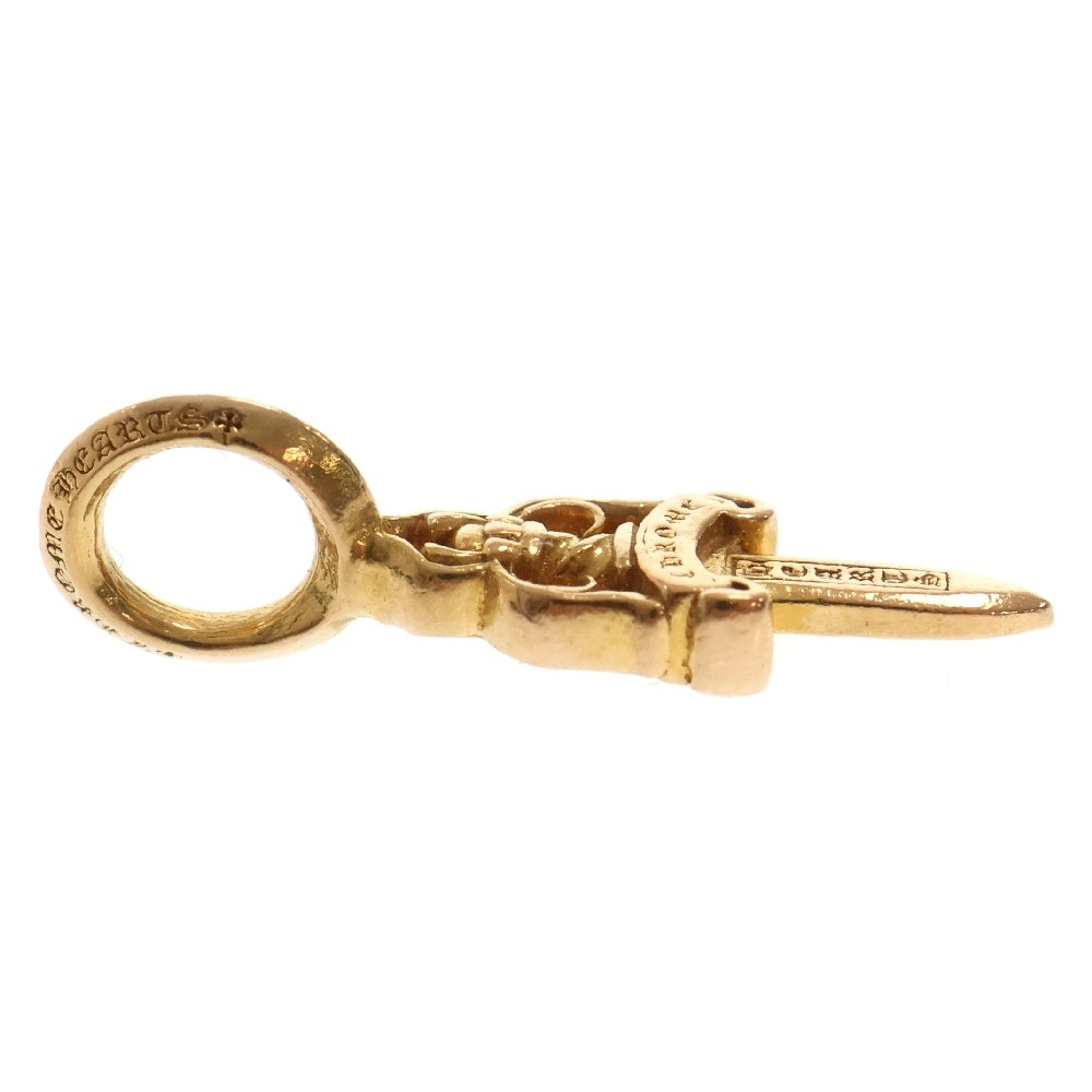 CHROME HEARTS(クロムハーツ) 22K STACK DAGGER V2 ダガースタックチャーム ゴールドネックレストップ