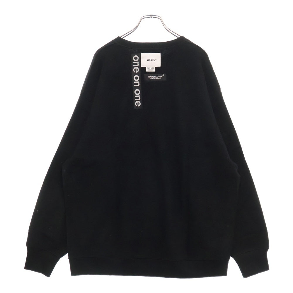 WTAPS(ダブルタップス) 21AW ×UNDERCOVER GIG CREW NECK COTTON 212ATUCD-CSM01S アンダーカバー クルーネック スウェット トレーナー ブラック