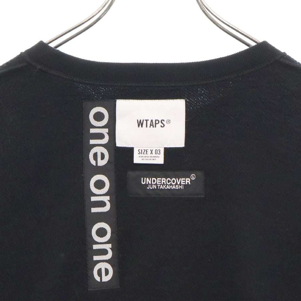 WTAPS(ダブルタップス) 21AW ×UNDERCOVER GIG CREW NECK COTTON 212ATUCD-CSM01S アンダーカバー クルーネック スウェット トレーナー ブラック