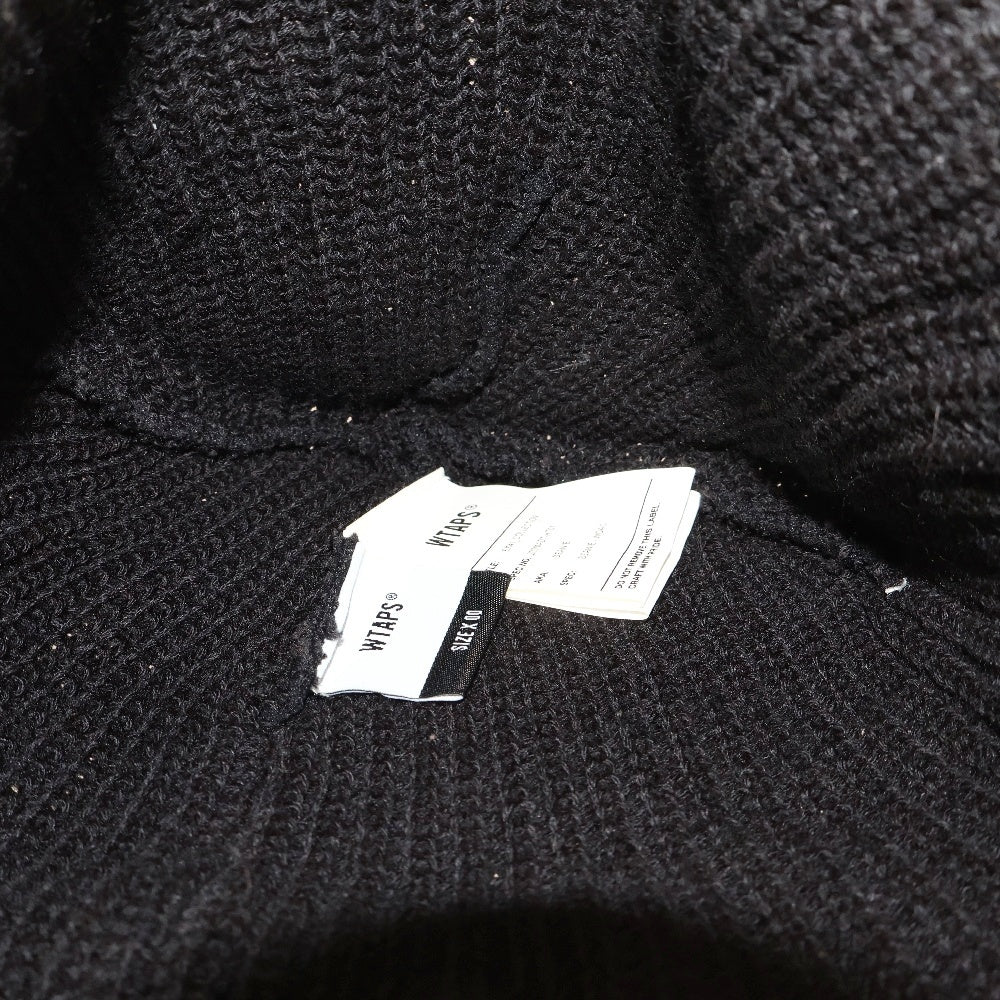 WTAPS(ダブルタップス) 20AW BEANIE WOAC 202MADT-HT01 アクリル ニットキャップ ビーニー 帽子 ブラック