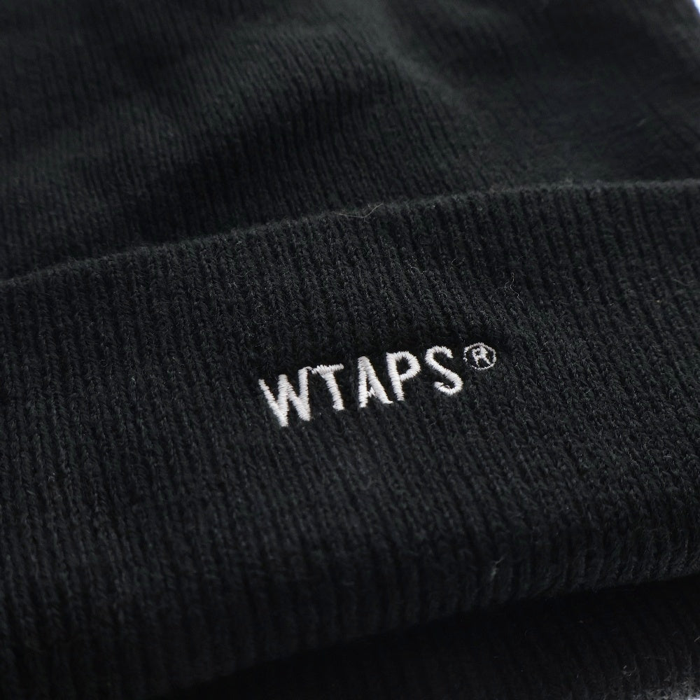 WTAPS(ダブルタップス) 21AW BEANIE 212MADT-HT01 アクリル ニットキャップ ビーニー 帽子 ブラック