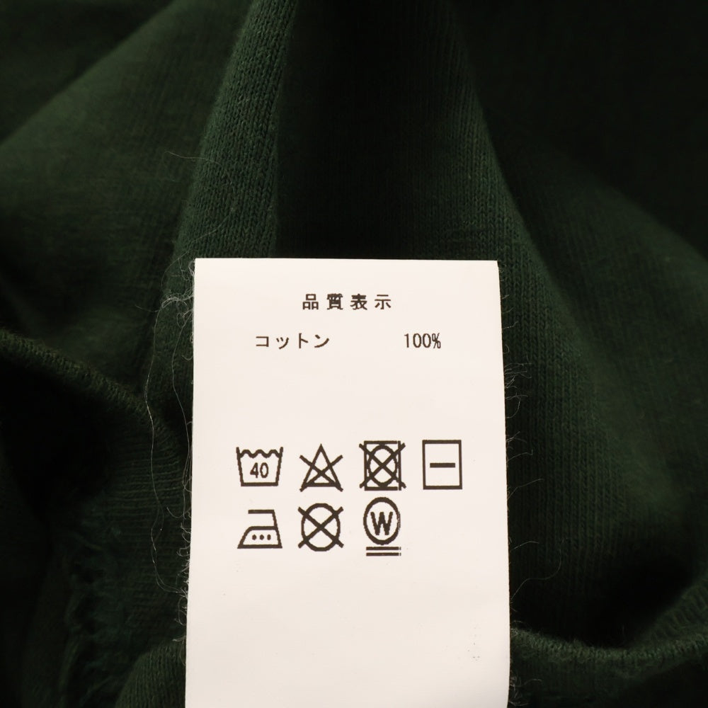 DESCENDANT(ディセンダント) ロゴ プリント クルーネック 半袖Tシャツ カットソー カーキ