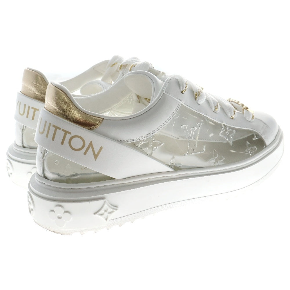 LOUIS VUITTON(ルイヴィトン) タイムアウトライン クリアアッパー レザー ローカットスニーカー ホワイト レディース 1A9PZU