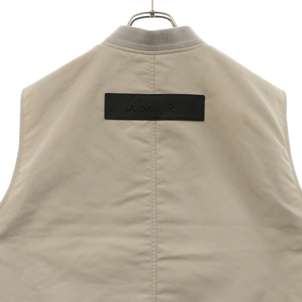AMIRI(アミリ) SLEEVELESS BOMBER VEST スリーブ ボンバー ベスト ジップアップジャケット PF22MOS009