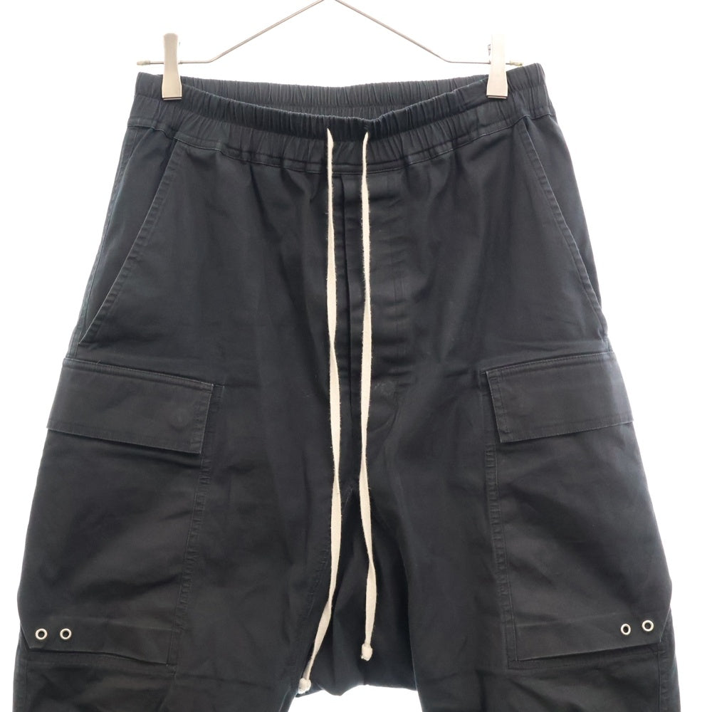 Rick Owens(リックオウエンス) 21AW GETHSEMANE CARGO LONG PANTS カーゴサルエルロングパンツ ブラック RU02A5379-TE