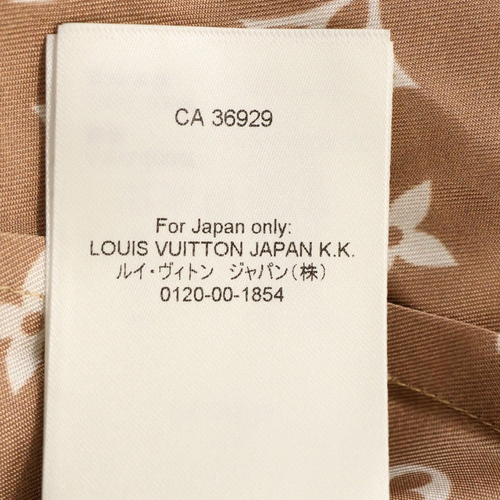 LOUIS VUITTON(ルイヴィトン) 22AW L/S Pajama Shirt W/Pocket モノグラム フロントポケット シルク長袖パジャマシャツ ベージュ/クリーム レディース RW231D TR0 FOTP06