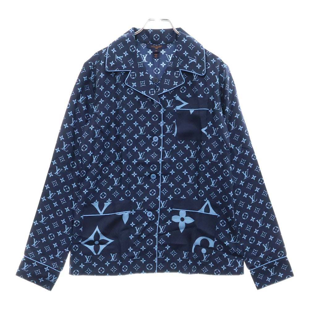 LOUIS VUITTON(ルイヴィトン) 22AW L/S Pajama Shirt W/Pocket ネイビー/ブルー レディース RW222W PR0 FNBL50
