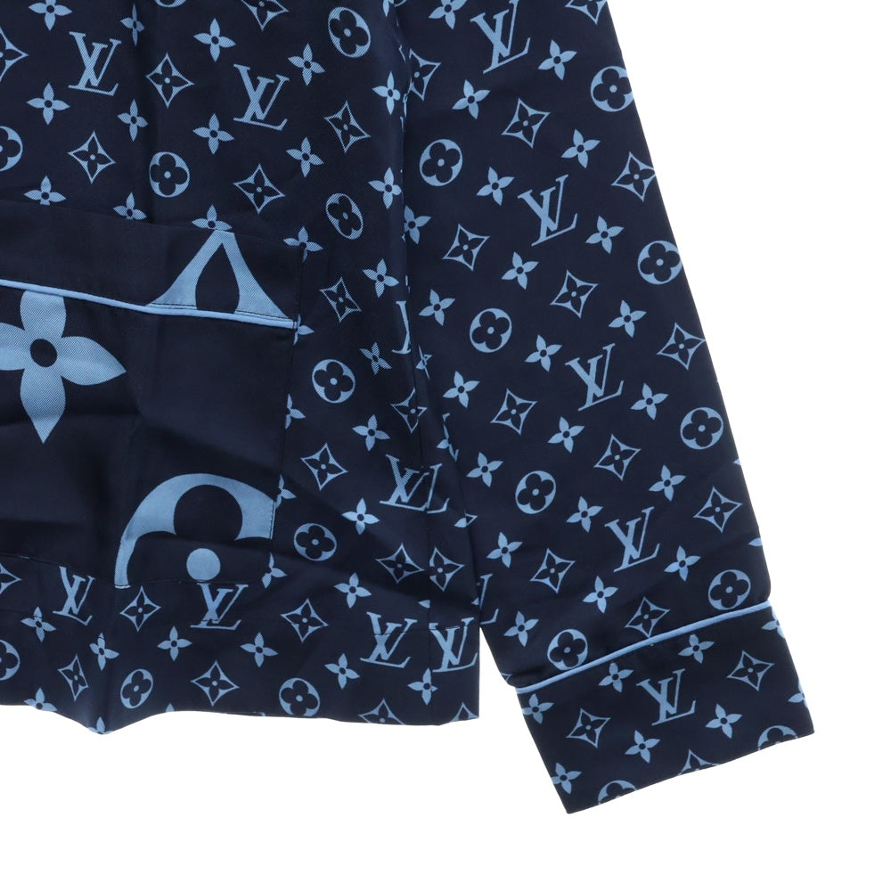 LOUIS VUITTON(ルイヴィトン) 22AW L/S Pajama Shirt W/Pocket ネイビー/ブルー レディース RW222W PR0 FNBL50