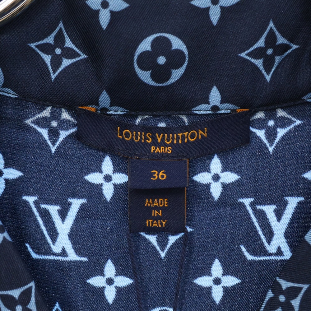 LOUIS VUITTON(ルイヴィトン) 22AW L/S Pajama Shirt W/Pocket ネイビー/ブルー レディース RW222W PR0 FNBL50