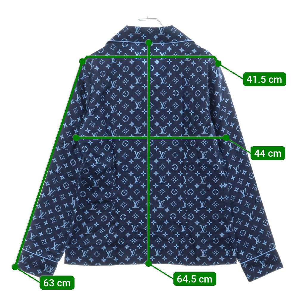 LOUIS VUITTON(ルイヴィトン) 22AW L/S Pajama Shirt W/Pocket ネイビー/ブルー レディース RW222W PR0 FNBL50