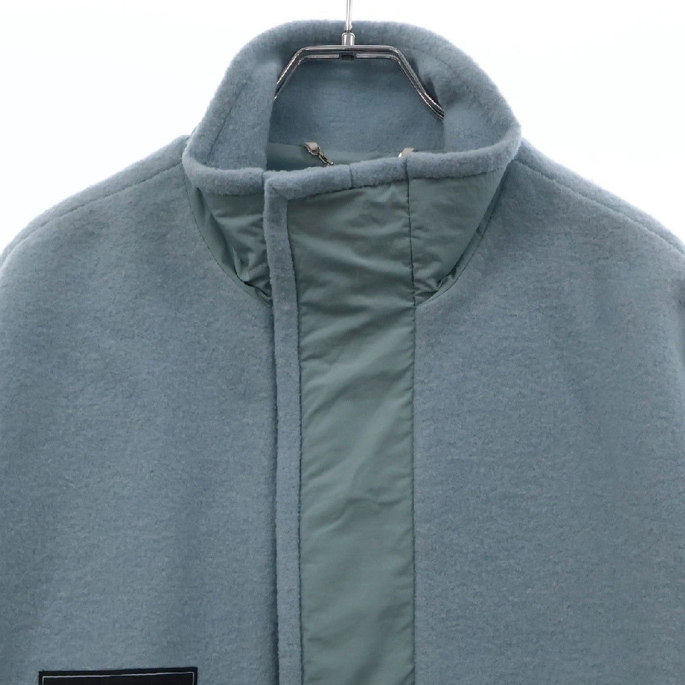LOUIS VUITTON(ルイヴィトン) 23SS Mix Material Anorak Blouson RM2319 TL1 HOB09W ミックス マテリアルアノラックブルゾン ハーフジップナイロン切り替えジャケット ブルー