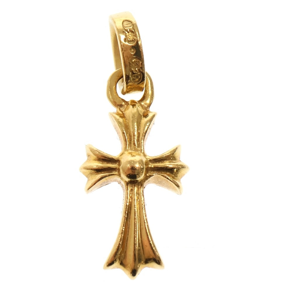 CHROME HEARTS(クロムハーツ) 22K CRS BBYFAT P/DIA ベイビーファットクロス PAVEダイヤ ペンダントトップ ゴールド BCA035