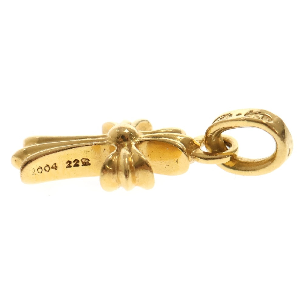 CHROME HEARTS(クロムハーツ) 22K CRS BBYFAT P/DIA ベイビーファットクロス PAVEダイヤ ペンダントトップ ゴールド BCA035