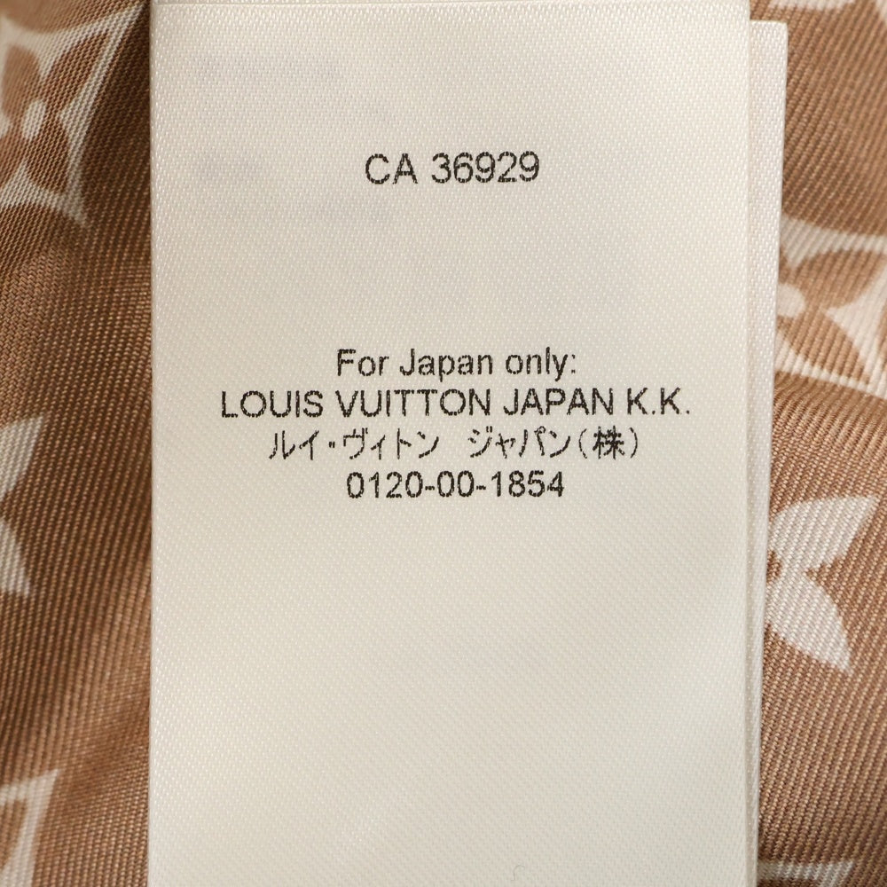 LOUIS VUITTON(ルイヴィトン) 23SS L/S Pajama Shirt W/Pocket モノグラム フロントポケット シルク長袖パジャマシャツ ベージュ/クリーム レディース RW231D TR0 FOTP06