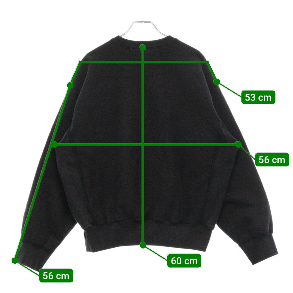 SUPREME(シュプリーム) 25SS Washed Box Logo Crewneck ウォッシュ ボックスロゴ クルーネックスウェットトレーナー ブラック
