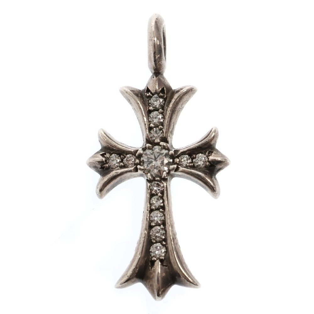 CHROME HEARTS(クロムハーツ) TNY CRSF P/DIA タイニーファットクロス PAVEダイヤ ペンダントトップ シルバー BCA323