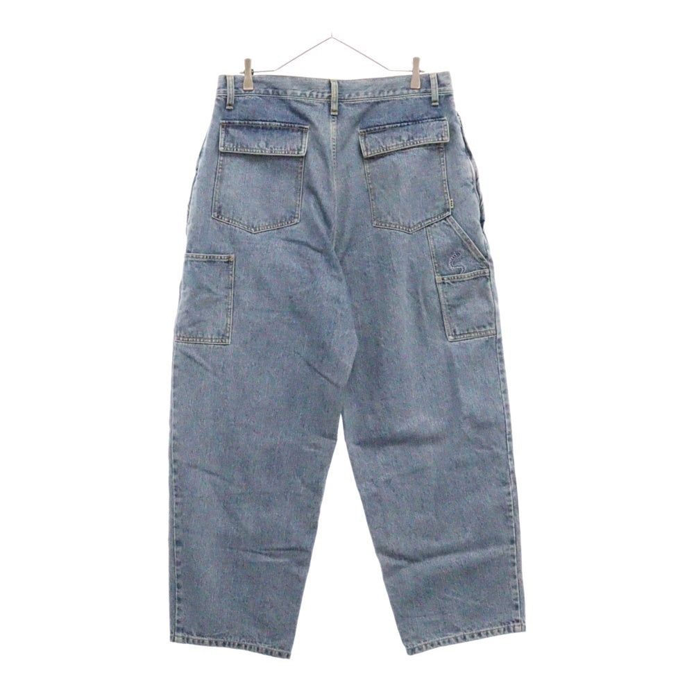 SSZ(エスエスズィー) 24SS ×EVISEN SKATEBOARDS エビセン スケートボード ブッシュポケット テーパード デニムパンツ インディゴ 24S-SK2101