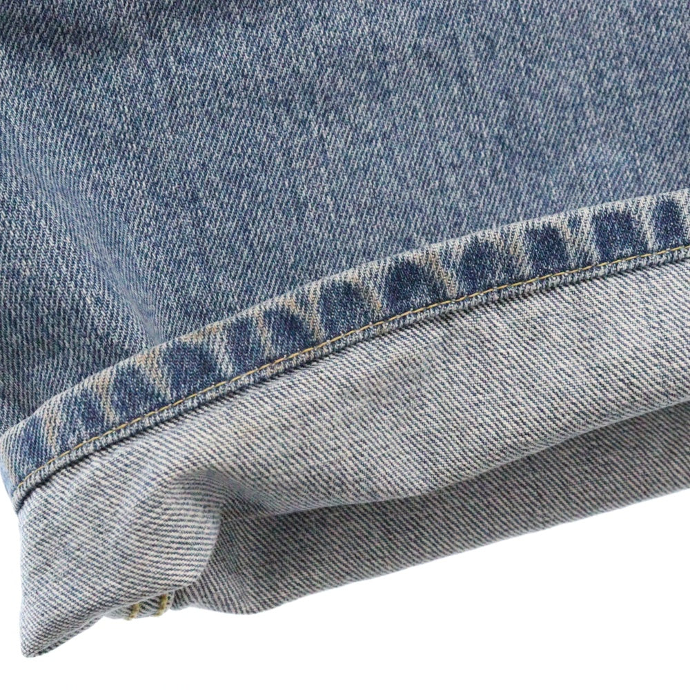 SSZ(エスエスズィー) 24SS ×EVISEN SKATEBOARDS エビセン スケートボード ブッシュポケット テーパード デニムパンツ インディゴ 24S-SK2101