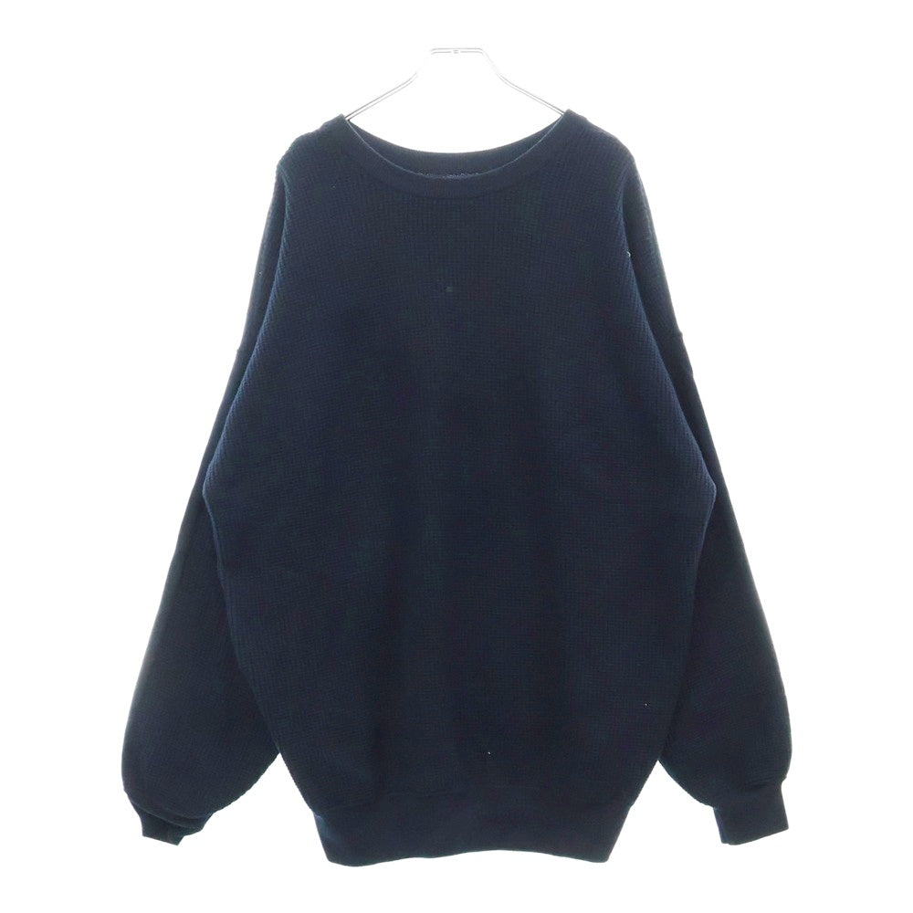 SSZ(エスエスズィー) 22AW BOTH SIDE KNIT 11-15-0026-156 クルーネック スウェット トレーナー ネイビー