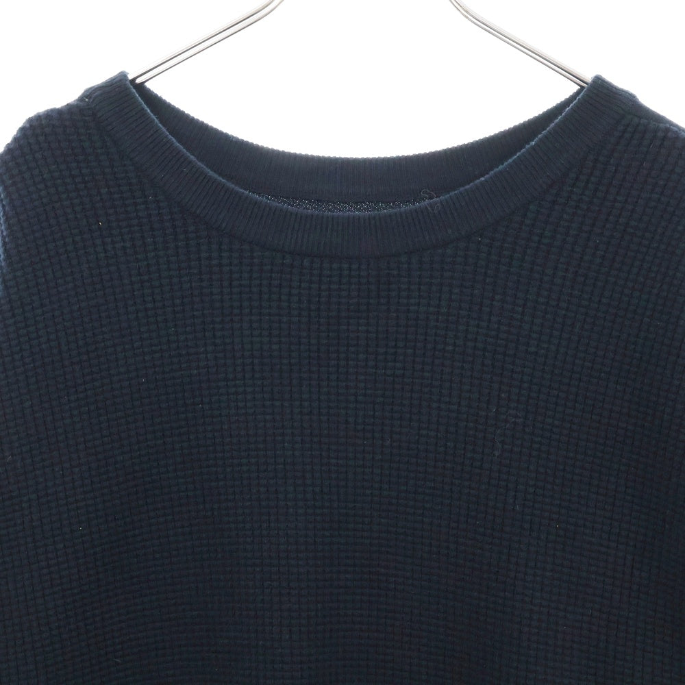 SSZ(エスエスズィー) 22AW BOTH SIDE KNIT 11-15-0026-156 クルーネック スウェット トレーナー ネイビー