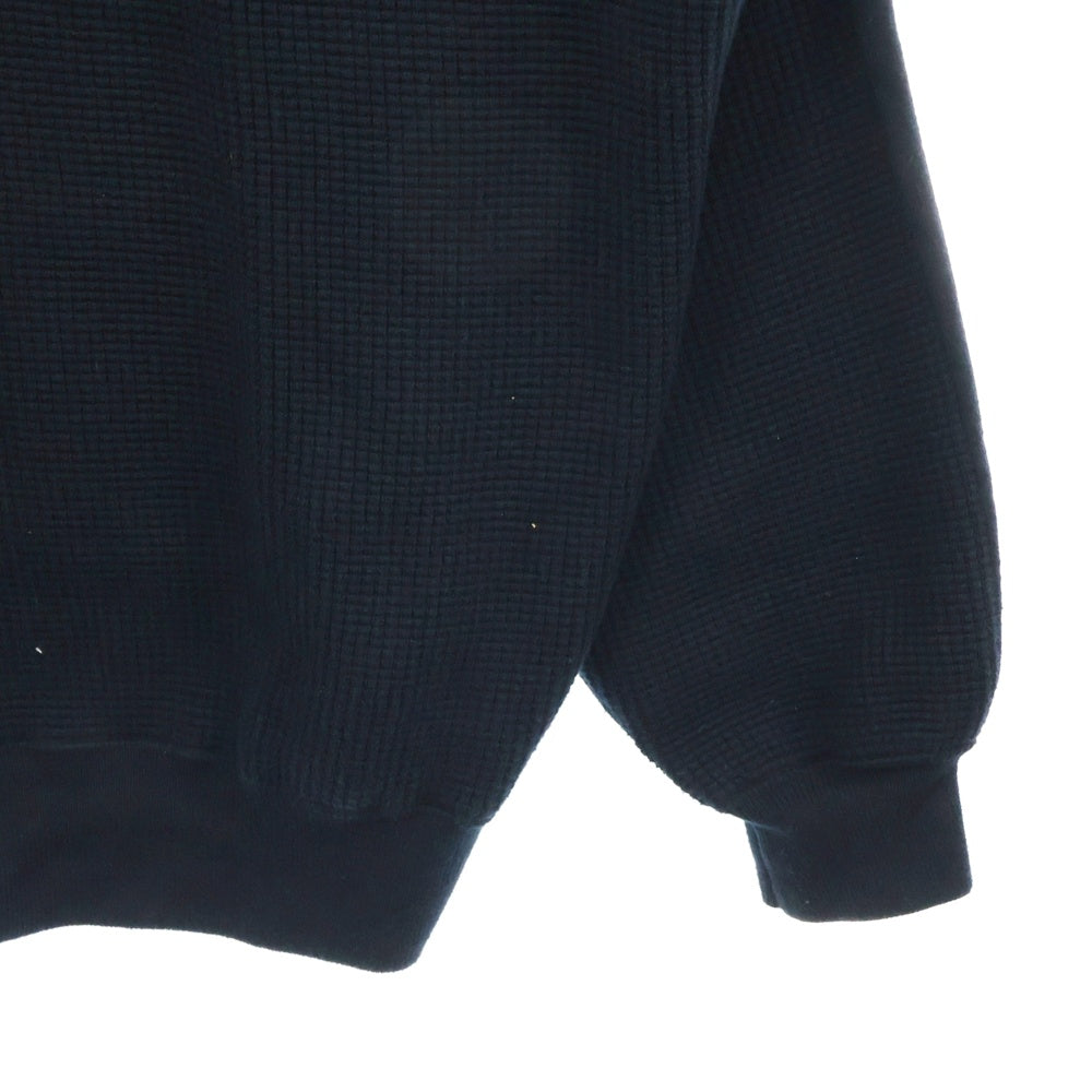 SSZ(エスエスズィー) 22AW BOTH SIDE KNIT 11-15-0026-156 クルーネック スウェット トレーナー ネイビー