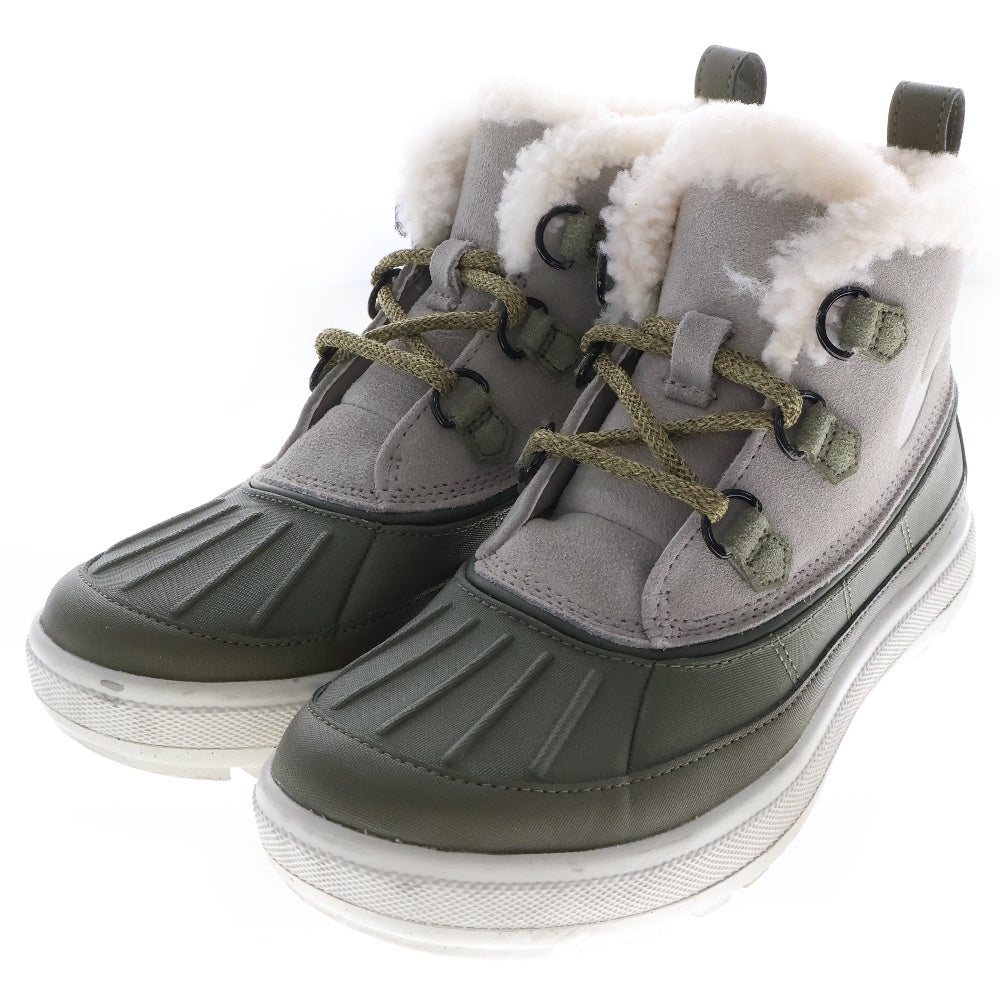 NIKE(ナイキ) WMNS WOODSIDE CHUKKA 2 537345-200 ウィメンズ ウッドサイド チャッカ レースアップ ブーツ カーキ/グレー レディース US7/24.0cm