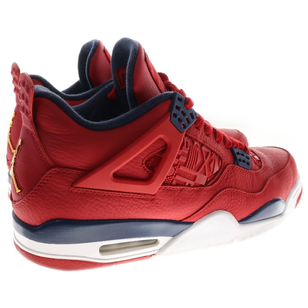 NIKE(ナイキ) AIR JORDAN 4 RETRO SE FIBA CI1184-617 エアジョーダン4 レトロエスイー フィバ ハイカットスニーカー レッド US10.5/28.5cm