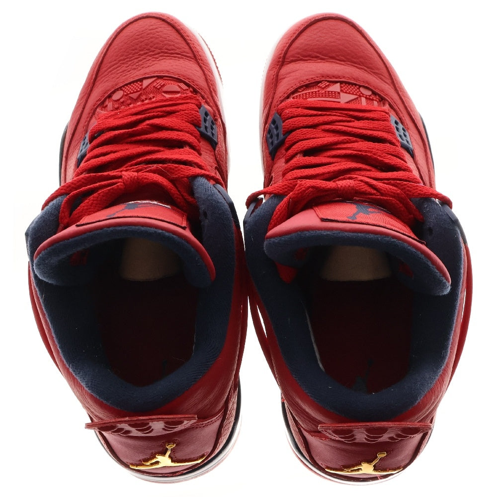 NIKE(ナイキ) AIR JORDAN 4 RETRO SE FIBA CI1184-617 エアジョーダン4 レトロエスイー フィバ ハイカットスニーカー レッド US10.5/28.5cm