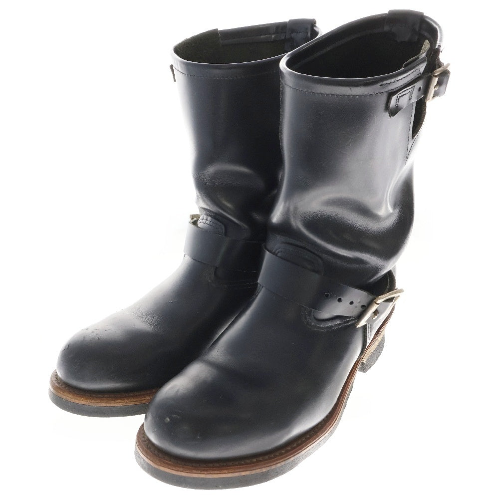RED WING(レッド ウイング) ENGINEER BOOT 2268 ベルト付き レザー ハイカット エンジニアブーツ ブラック US9/27.0cm