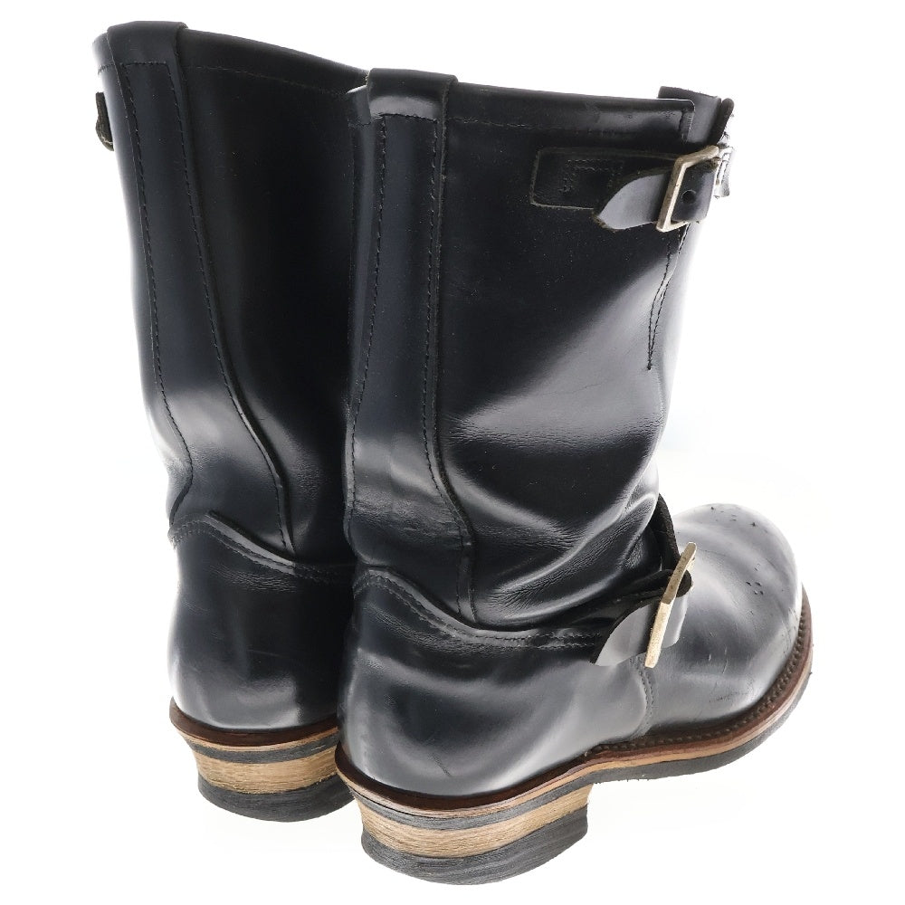 RED WING(レッド ウイング) ENGINEER BOOT 2268 ベルト付き レザー ハイカット エンジニアブーツ ブラック US9/27.0cm