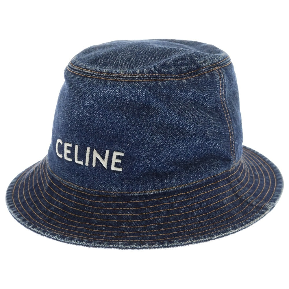 CELINE(セリーヌ) トレイルウォッシュ デニム バケットハット 帽子 2AUO8815V.08TI ネイビー