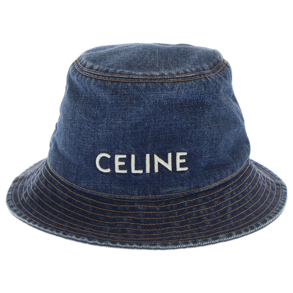CELINE(セリーヌ) トレイルウォッシュ デニム バケットハット 帽子 2AUO8815V.08TI ネイビー