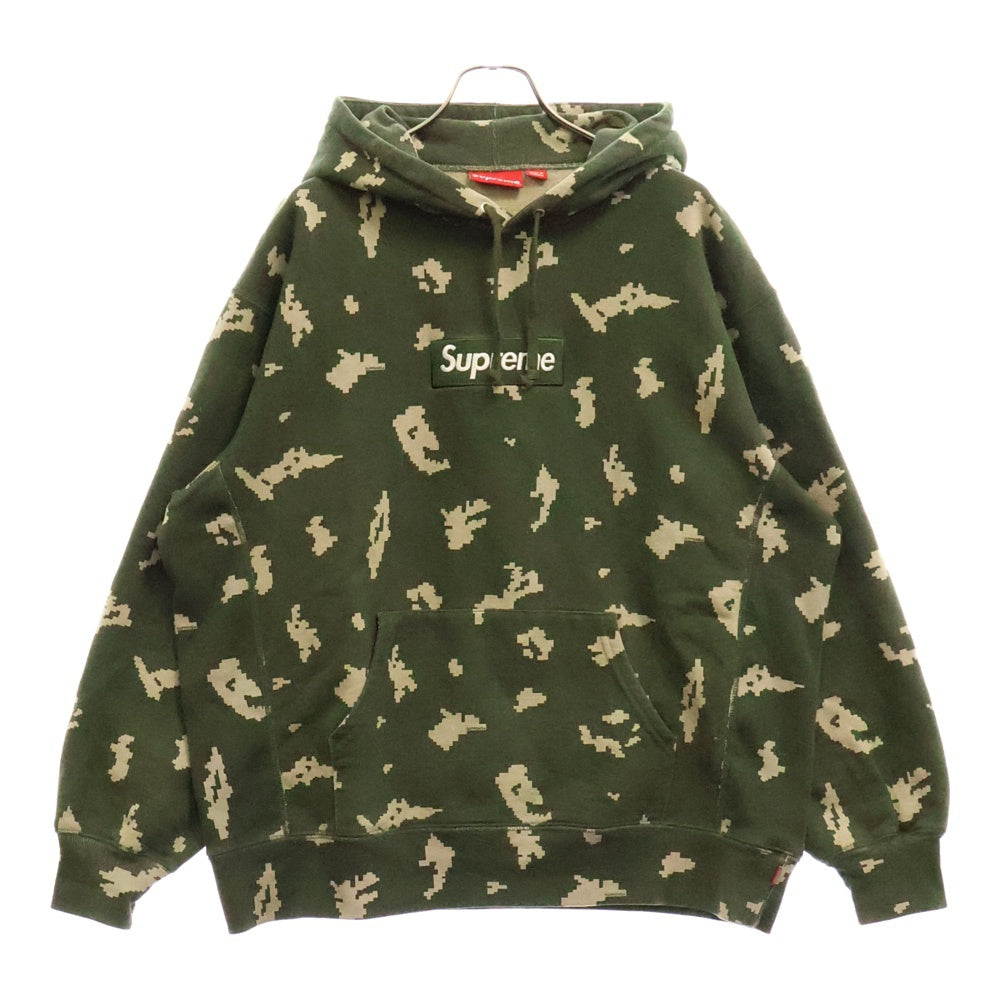 SUPREME(シュプリーム) 21AW Box Logo Hooded Sweatshirt Olive Russian Camo ボックスロゴ ロシアンカモ プルオーバースウェットパーカー フーディ グリーン