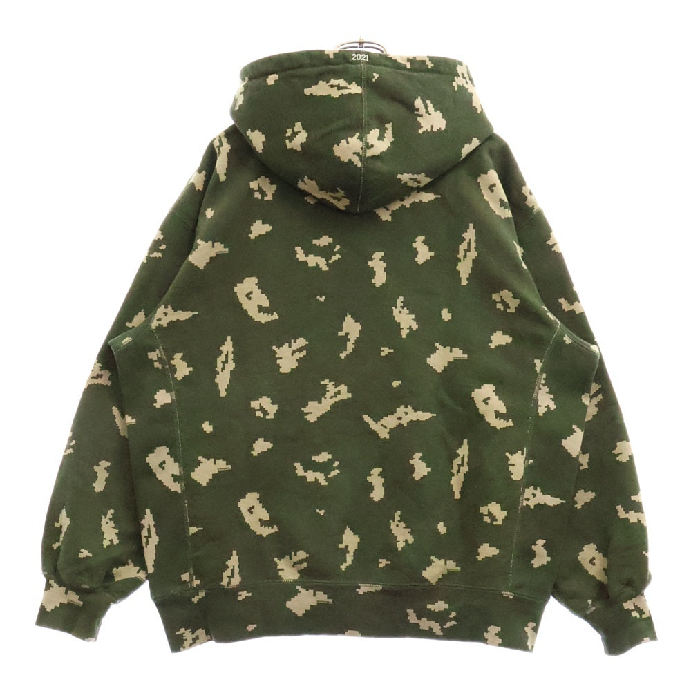 SUPREME(シュプリーム) 21AW Box Logo Hooded Sweatshirt Olive Russian Camo ボックスロゴ ロシアンカモ プルオーバースウェットパーカー フーディ グリーン