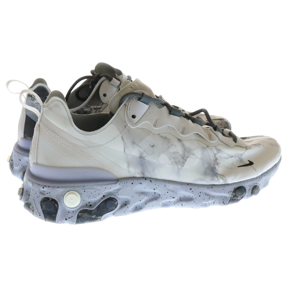 NIKE(ナイキ) ×KENDRICK LAMAR REACT ELEMENT 55 PURE PLATINUM CJ3312-001 ケンドリック ラマー リアクトエレメント55 ピュアプラチナ ローカットスニーカー US10/28.0cm