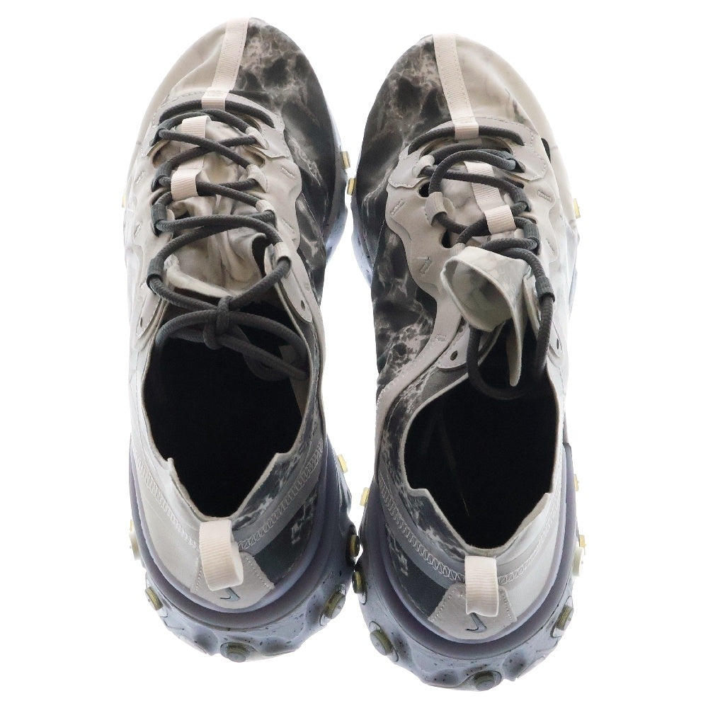 NIKE(ナイキ) ×KENDRICK LAMAR REACT ELEMENT 55 PURE PLATINUM CJ3312-001 ケンドリック ラマー リアクトエレメント55 ピュアプラチナ ローカットスニーカー US10/28.0cm