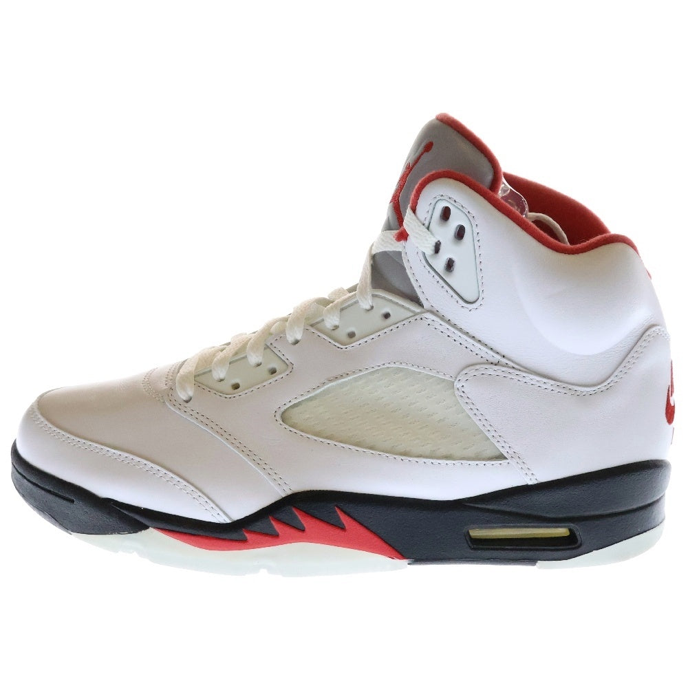 NIKE(ナイキ) AIR JORDAN 5 RETRO FIRE RED DA1911-102 エアジョーダン5 ファイアレッド ハイカットスニーカー ホワイト/レッド US10/28.0cm