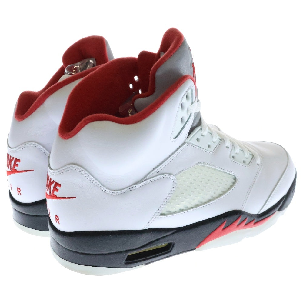 NIKE(ナイキ) AIR JORDAN 5 RETRO FIRE RED DA1911-102 エアジョーダン5 ファイアレッド ハイカットスニーカー ホワイト/レッド US10/28.0cm
