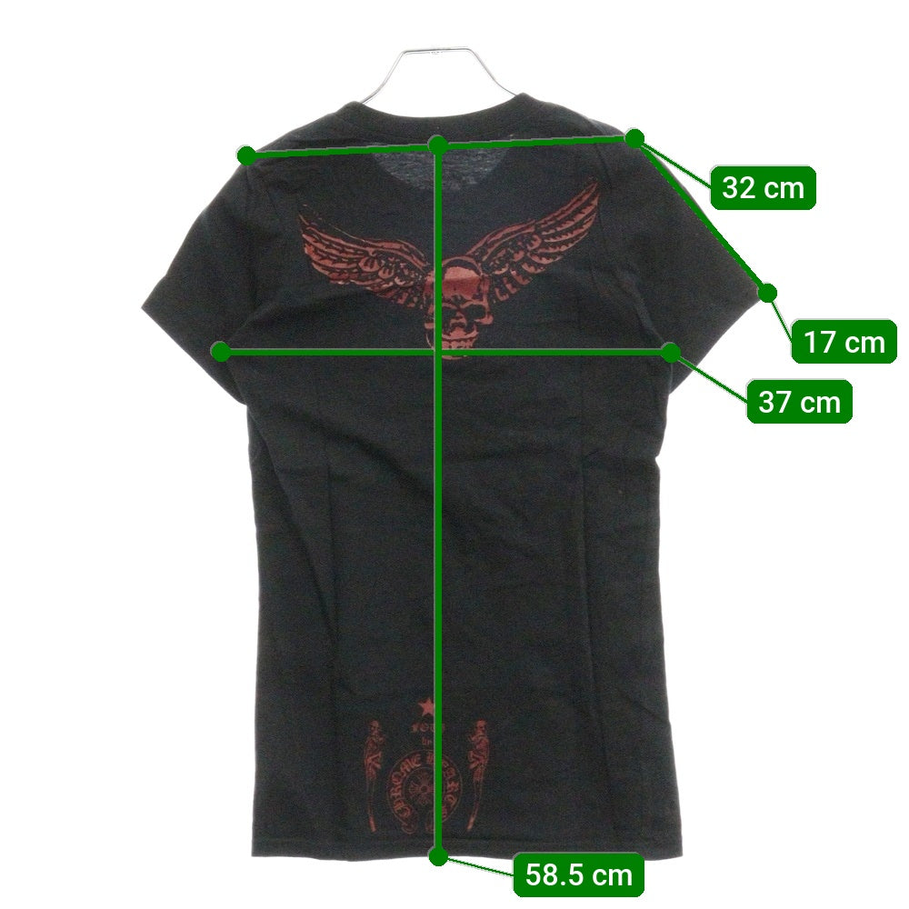 CHROME HEARTS(クロムハーツ) OLD Foti Skull Tee オールドモデル フォティ ウィングスカルTシャツ レディース ブラック