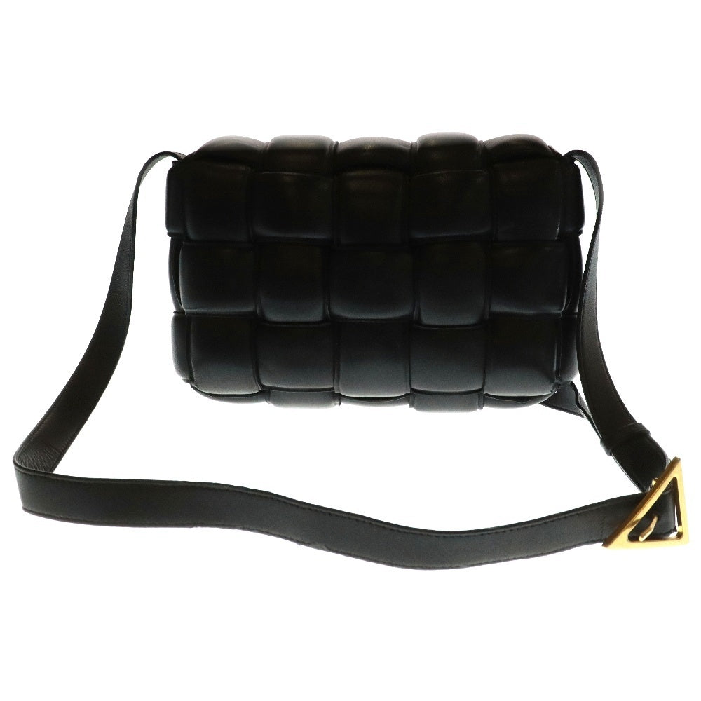 BOTTEGA VENETA(ボッテガヴェネタ) Padded Cassette 591970VCQR18425 パデッド カセット レザーショルダーバッグ ブラック