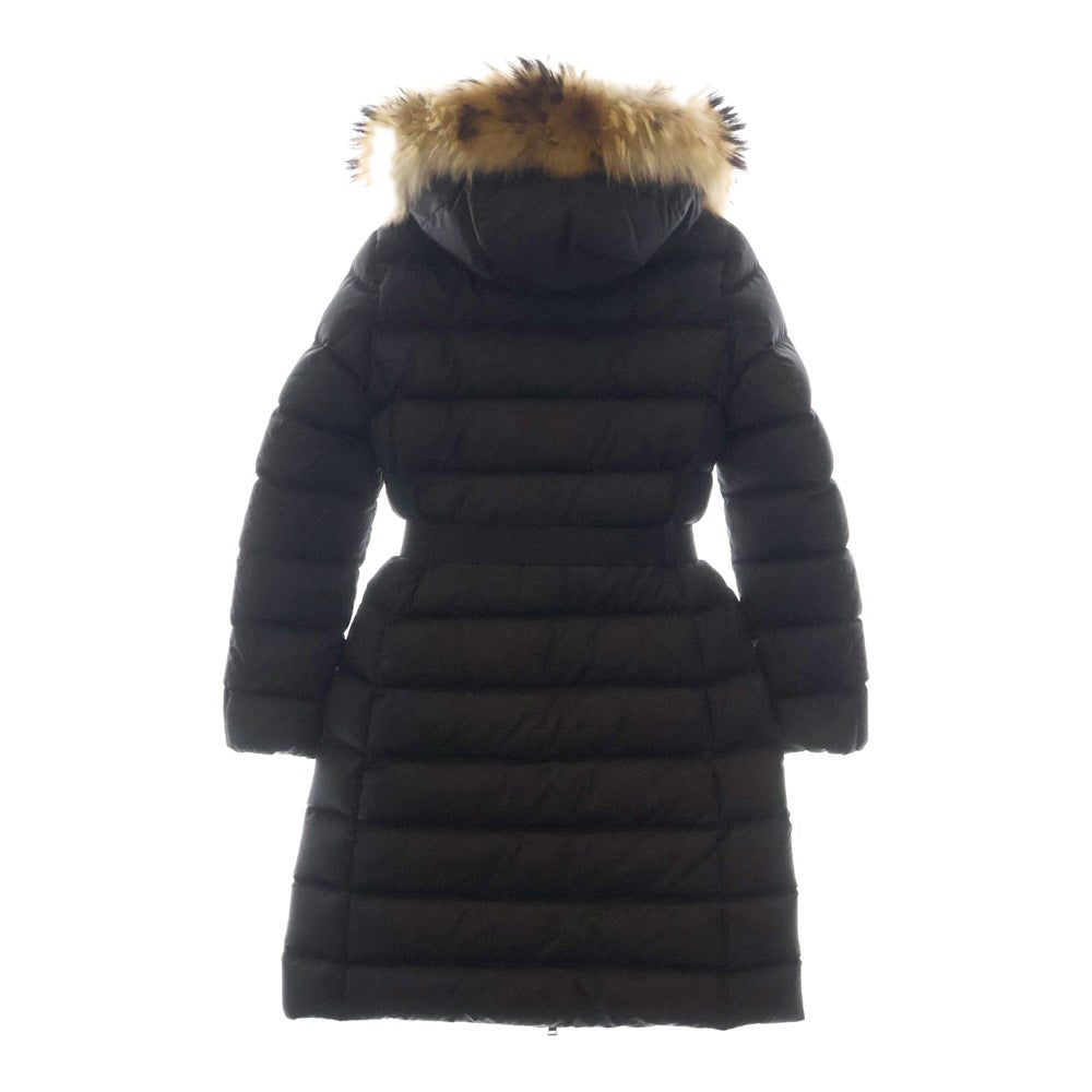 MONCLER(モンクレール) 21AW KHLOE GIUBBOTTO G20931C51202 68065 ベルト付きダウンコート ブラック レディース