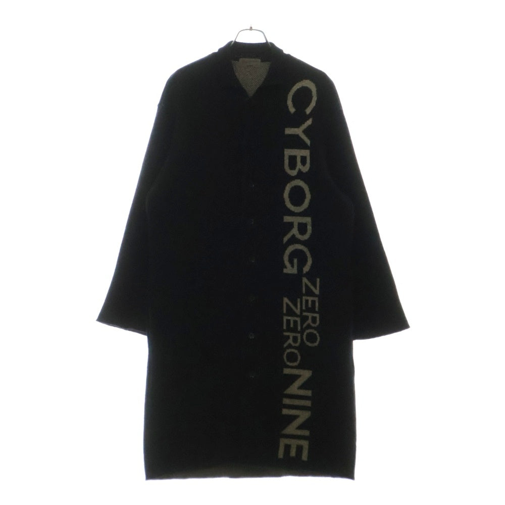 Yohji Yamamoto POUR HOMME(ヨウジヤマモト プールオム) 16AW ×サイボーグ009 ウール ロングニットコート ブラック HD-K51-161