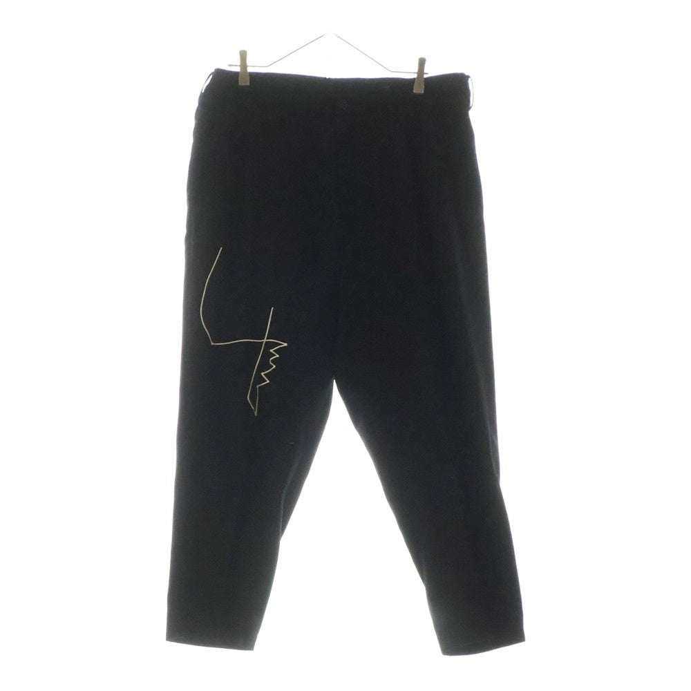 Yohji Yamamoto POUR HOMME(ヨウジヤマモト プールオム) 16AW 宮沢りえ 刺? サイドベルト スラックスパンツ ブラック HR-P35-134
