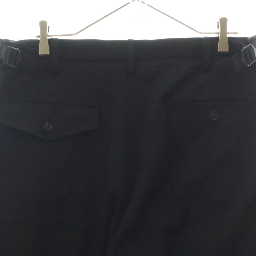 Yohji Yamamoto POUR HOMME(ヨウジヤマモト プールオム) 16AW 宮沢りえ 刺? サイドベルト スラックスパンツ ブラック HR-P35-134