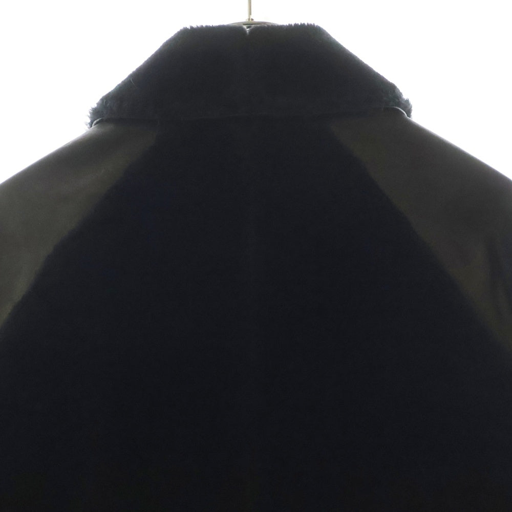 s'yte(サイト) Sheepskin Shawl Collar Grizrry Jacket UV-Y03-700 シープスキン ショールカラー グリズリージャケット ブラック