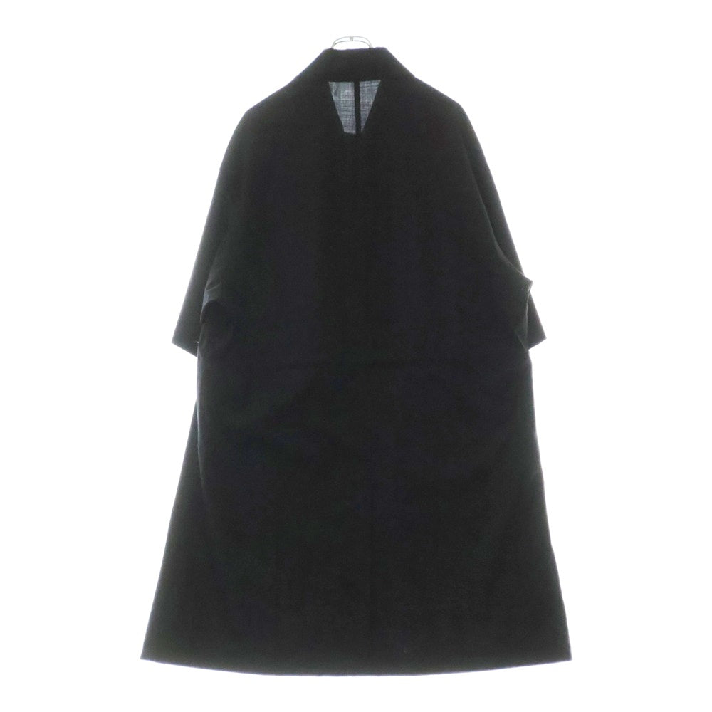 s'yte(サイト) COAT WITH SHIRT-STYLE COLLAR UI-C01-100 シャツスタイルコート ブラック