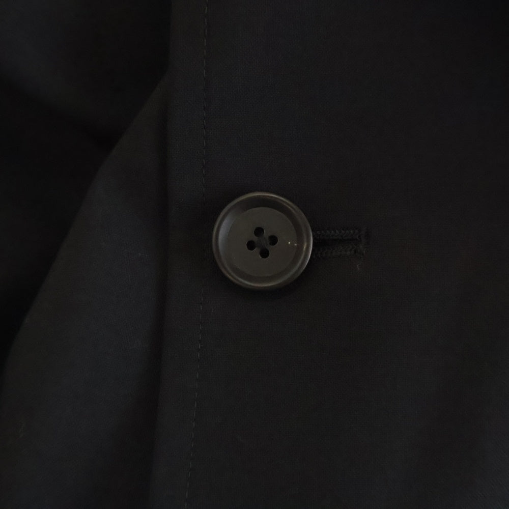 s'yte(サイト) COAT WITH SHIRT-STYLE COLLAR UI-C01-100 シャツスタイルコート ブラック